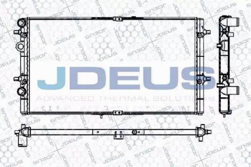 Jdeus RA0250060 - Радіатор, охолодження двигуна autozip.com.ua
