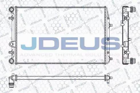 Jdeus RA0250080 - Радіатор, охолодження двигуна autozip.com.ua