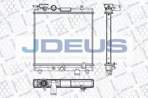 Jdeus RA0250031 - Радіатор, охолодження двигуна autozip.com.ua
