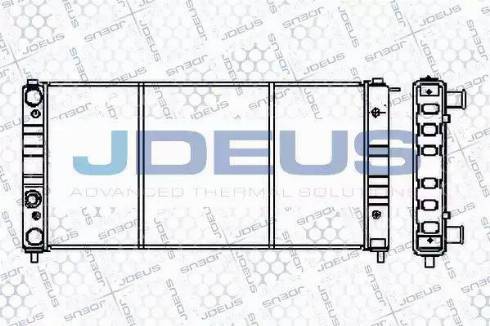 Jdeus RA0250020 - Радіатор, охолодження двигуна autozip.com.ua