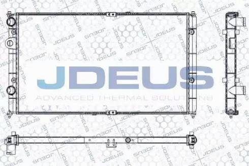 Jdeus RA0250070 - Радіатор, охолодження двигуна autozip.com.ua