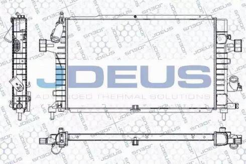 Jdeus RA0200960 - Радіатор, охолодження двигуна autozip.com.ua