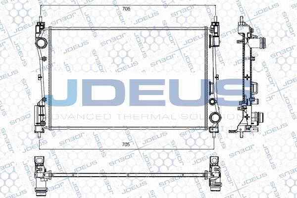 Jdeus RA0200931 - Радіатор, охолодження двигуна autozip.com.ua