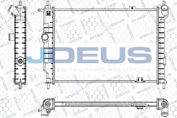 Jdeus RA0200450 - Радіатор, охолодження двигуна autozip.com.ua