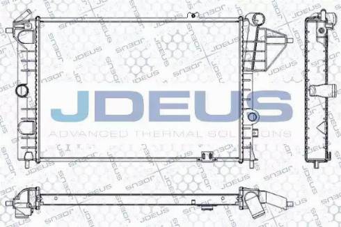 Jdeus RA0200580 - Радіатор, охолодження двигуна autozip.com.ua