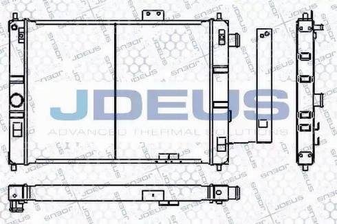 Jdeus RA0200600 - Радіатор, охолодження двигуна autozip.com.ua