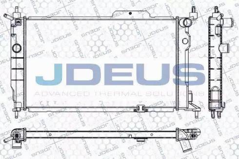 Jdeus RA0200611 - Радіатор, охолодження двигуна autozip.com.ua