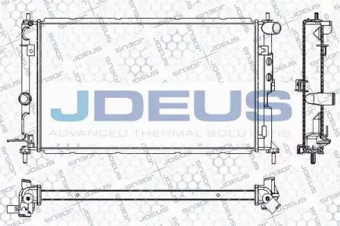 Jdeus RA0200681 - Радіатор, охолодження двигуна autozip.com.ua