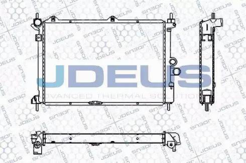 Jdeus RA0200620 - Радіатор, охолодження двигуна autozip.com.ua