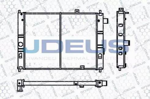 Jdeus RA0200140 - Радіатор, охолодження двигуна autozip.com.ua