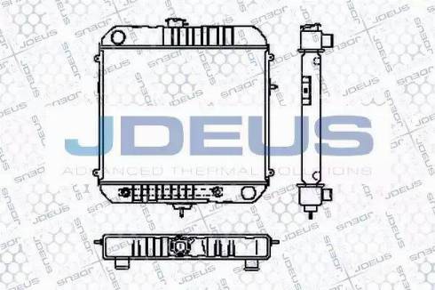 Jdeus RA0200180 - Радіатор, охолодження двигуна autozip.com.ua