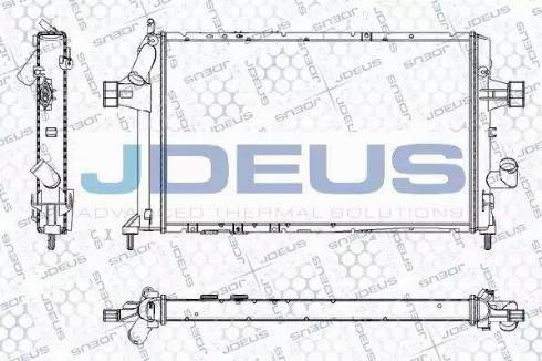 Jdeus RA0200809 - Радіатор, охолодження двигуна autozip.com.ua