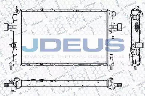 Jdeus RA0200820 - Радіатор, охолодження двигуна autozip.com.ua