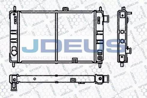 Jdeus RA0200380 - Радіатор, охолодження двигуна autozip.com.ua