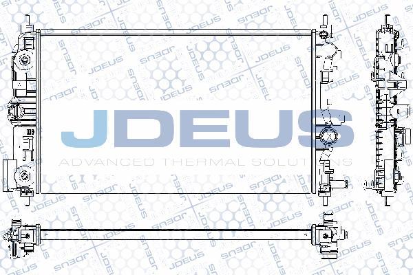 Jdeus RA0201090 - Радіатор, охолодження двигуна autozip.com.ua