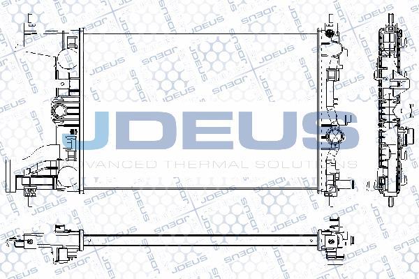 Jdeus RA0201050 - Радіатор, охолодження двигуна autozip.com.ua