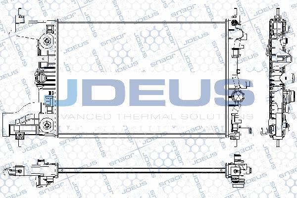 Jdeus RA0201080 - Радіатор, охолодження двигуна autozip.com.ua