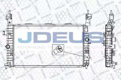 Jdeus RA0201020 - Радіатор, охолодження двигуна autozip.com.ua