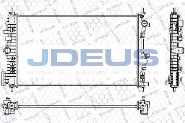 Jdeus RA0201150 - Радіатор, охолодження двигуна autozip.com.ua