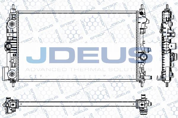 Jdeus RA0201110 - Радіатор, охолодження двигуна autozip.com.ua