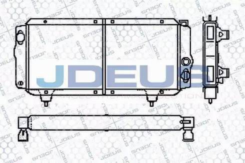 Jdeus RA0210000 - Радіатор, охолодження двигуна autozip.com.ua