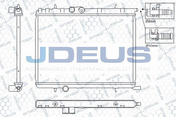 Jdeus RA0210341 - Радіатор, охолодження двигуна autozip.com.ua