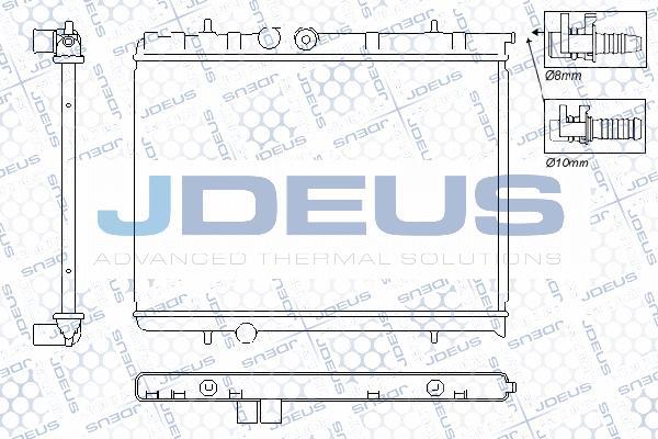 Jdeus RA0210360 - Радіатор, охолодження двигуна autozip.com.ua