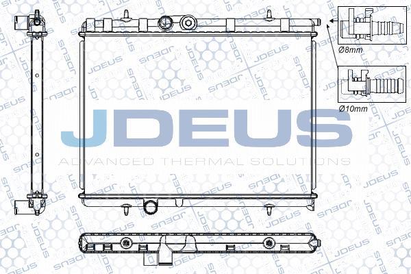 Jdeus RA0210310 - Радіатор, охолодження двигуна autozip.com.ua