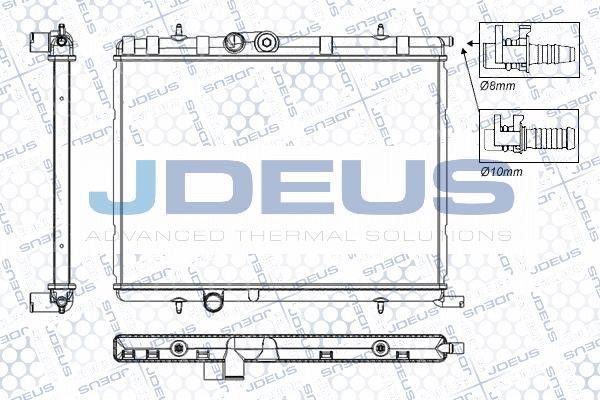 Jdeus RA0210331 - Радіатор, охолодження двигуна autozip.com.ua