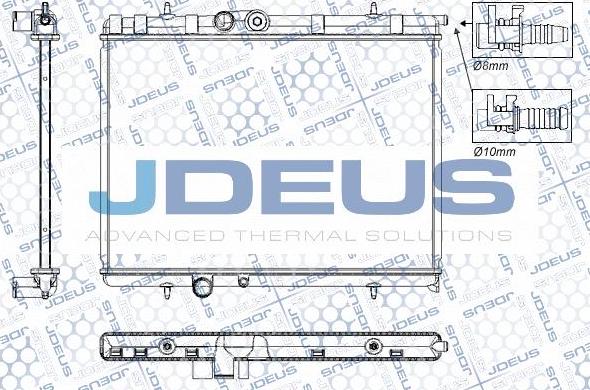 Jdeus RA0210321 - Радіатор, охолодження двигуна autozip.com.ua