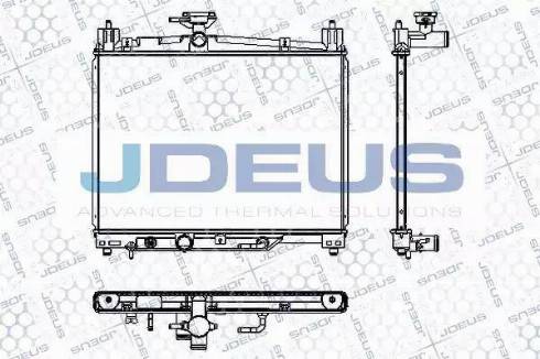 Jdeus RA0280080 - Радіатор, охолодження двигуна autozip.com.ua