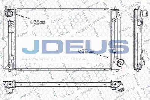 Jdeus RA0280150 - Радіатор, охолодження двигуна autozip.com.ua