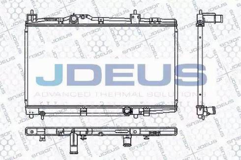 Jdeus RA0280160 - Радіатор, охолодження двигуна autozip.com.ua