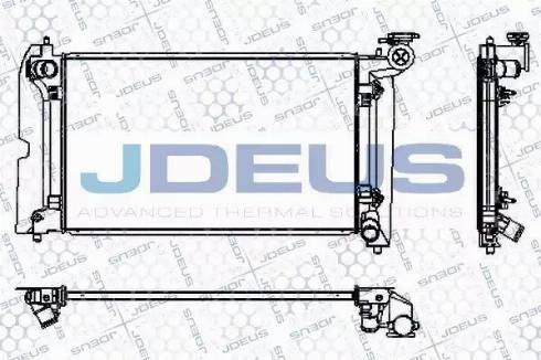 Jdeus RA0280100 - Радіатор, охолодження двигуна autozip.com.ua