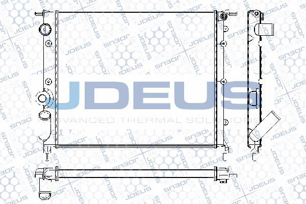 Jdeus RA0230431 - Радіатор, охолодження двигуна autozip.com.ua