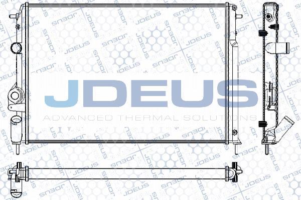 Jdeus RA0230541 - Радіатор, охолодження двигуна autozip.com.ua
