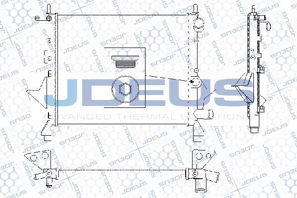 Jdeus RA0230500 - Радіатор, охолодження двигуна autozip.com.ua