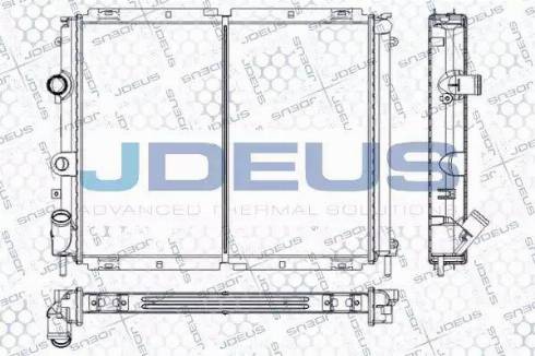 Jdeus RA0230580 - Радіатор, охолодження двигуна autozip.com.ua