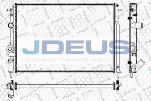 Jdeus RA0230601 - Радіатор, охолодження двигуна autozip.com.ua
