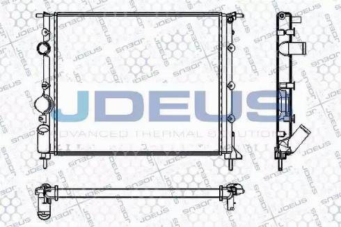 Jdeus RA0230630 - Радіатор, охолодження двигуна autozip.com.ua