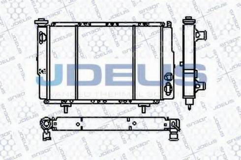 Jdeus RA0230031 - Радіатор, охолодження двигуна autozip.com.ua