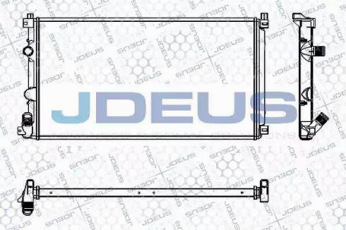 Jdeus RA0230810 - Радіатор, охолодження двигуна autozip.com.ua