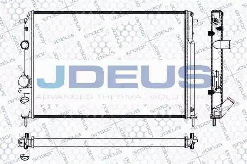 Jdeus RA0230830 - Радіатор, охолодження двигуна autozip.com.ua