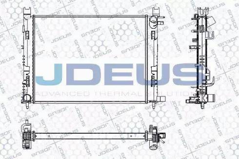 Jdeus RA0231100 - Радіатор, охолодження двигуна autozip.com.ua