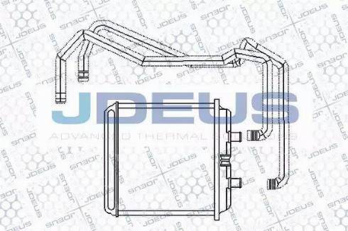 Jdeus RA2140050 - Теплообмінник, опалення салону autozip.com.ua