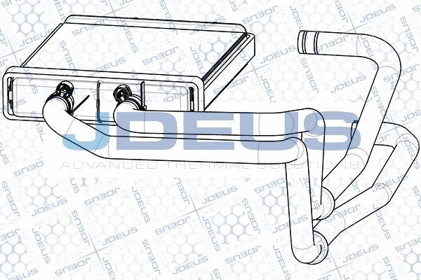 Jdeus RA2140080 - Теплообмінник, опалення салону autozip.com.ua