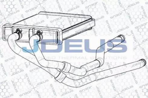 Jdeus RA2140071 - Теплообмінник, опалення салону autozip.com.ua