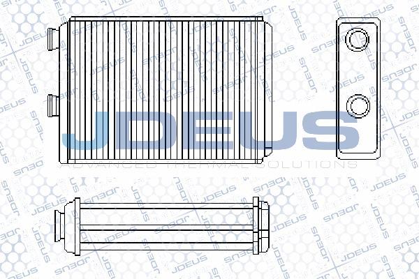 Jdeus RA2110710 - Теплообмінник, опалення салону autozip.com.ua