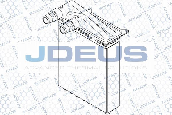 Jdeus RA2230790 - Теплообмінник, опалення салону autozip.com.ua