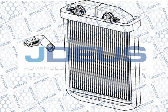 Jdeus RA2231100 - Теплообмінник, опалення салону autozip.com.ua
